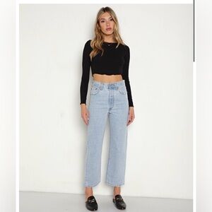 Levi’s Ribcage straight ankle jeans in Ojai Shore size 26